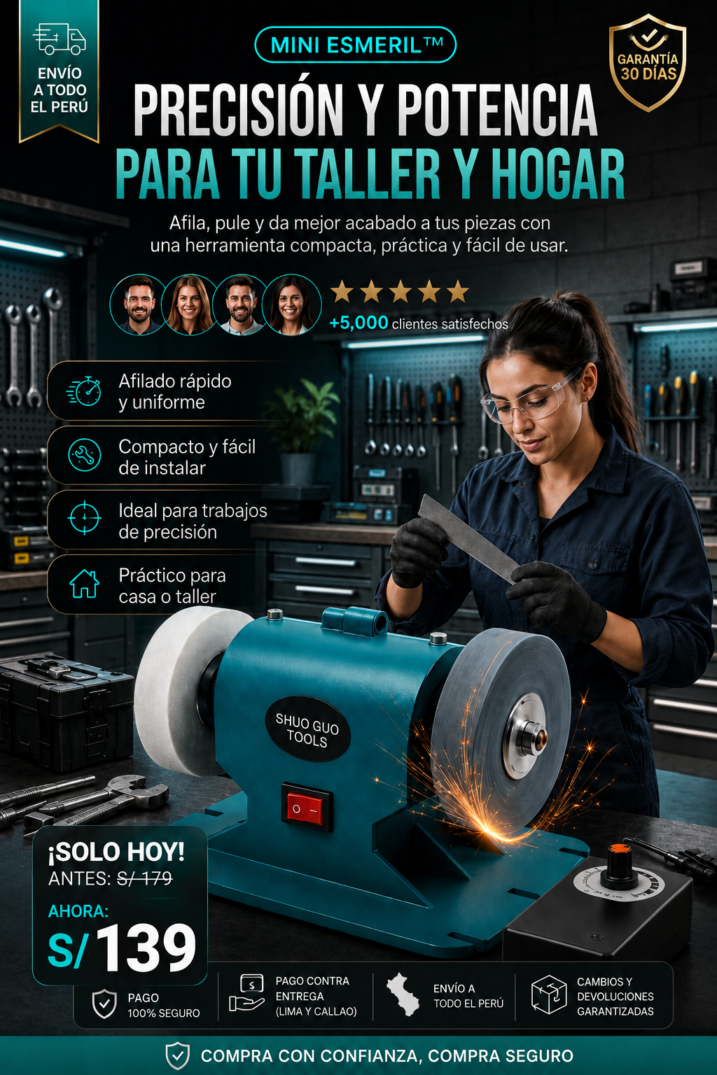 AfilaMax Pro – Mini Esmeril Multifunción